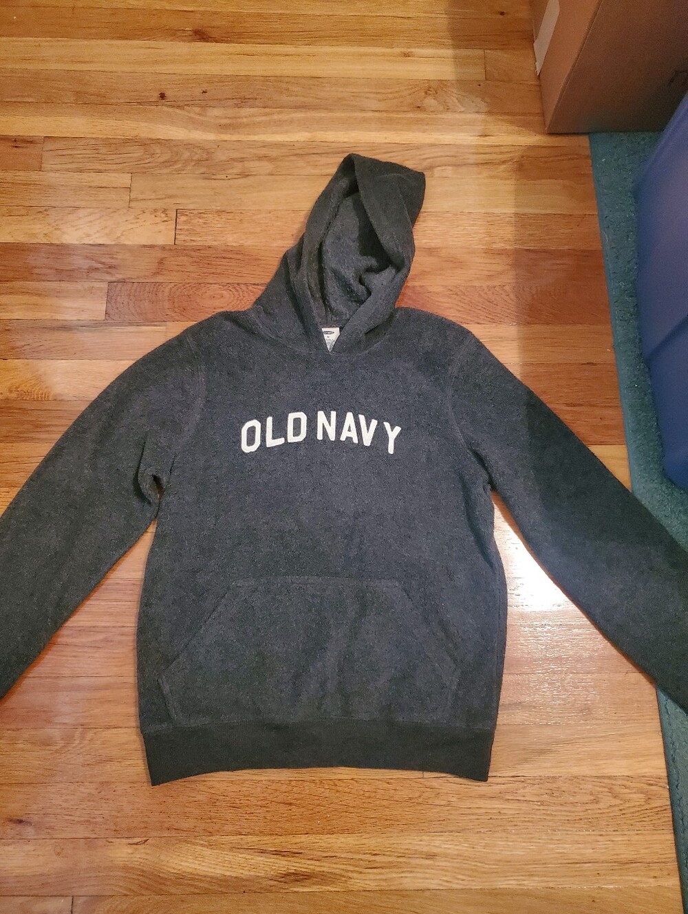 Old Navy Women's Dark Gray Hooded Pullover Sweatshirt
